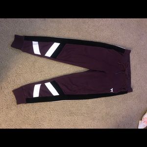 maroon sweatpants from pink